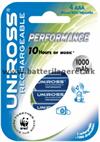 Uniross Genopladelige Batterier AAA 1000 mAh